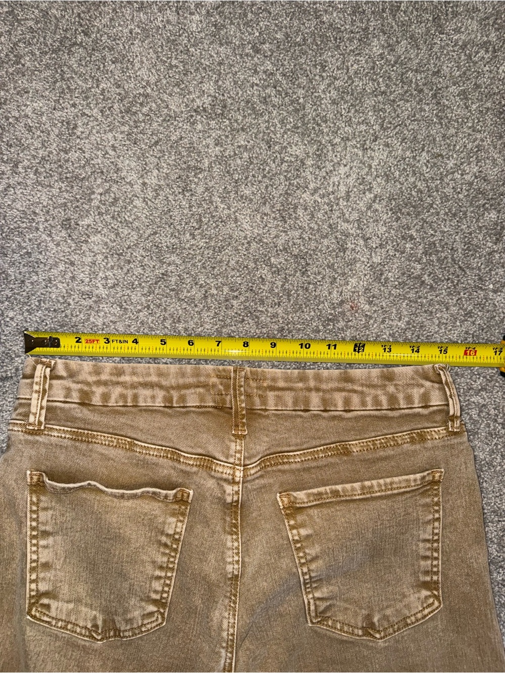 Kut from the Kloth High-Rise Wide Leg Jeans in Camel - Picture 9 of 11